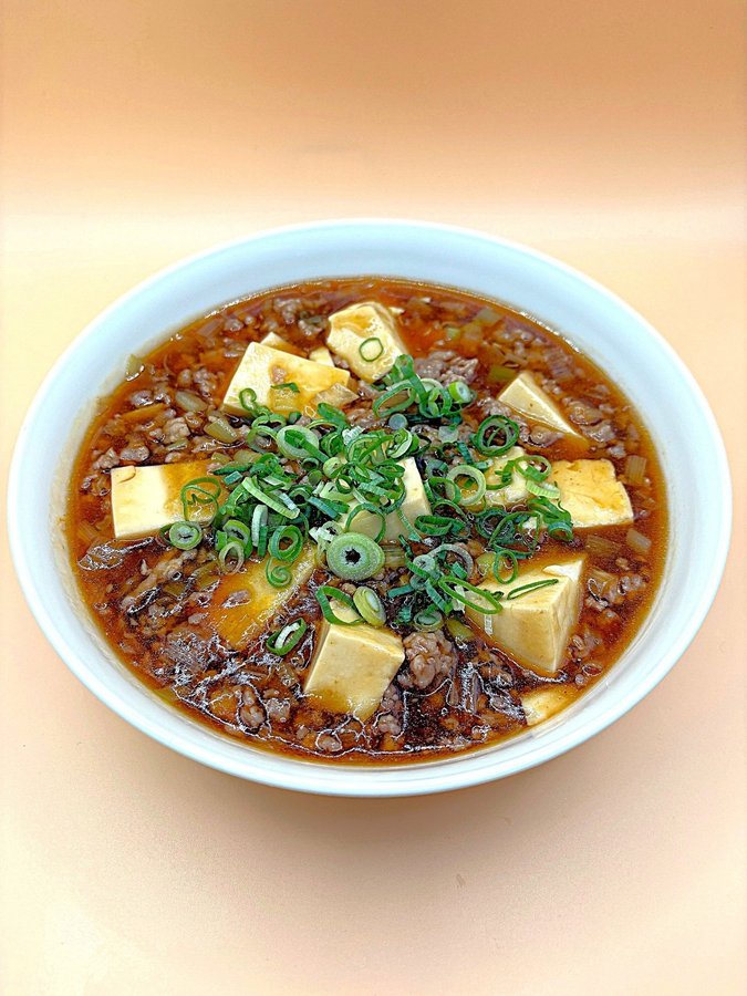 麻婆ソースを使った盛り付け例