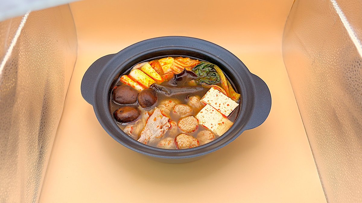 麻辣調味料を使った盛り付け例