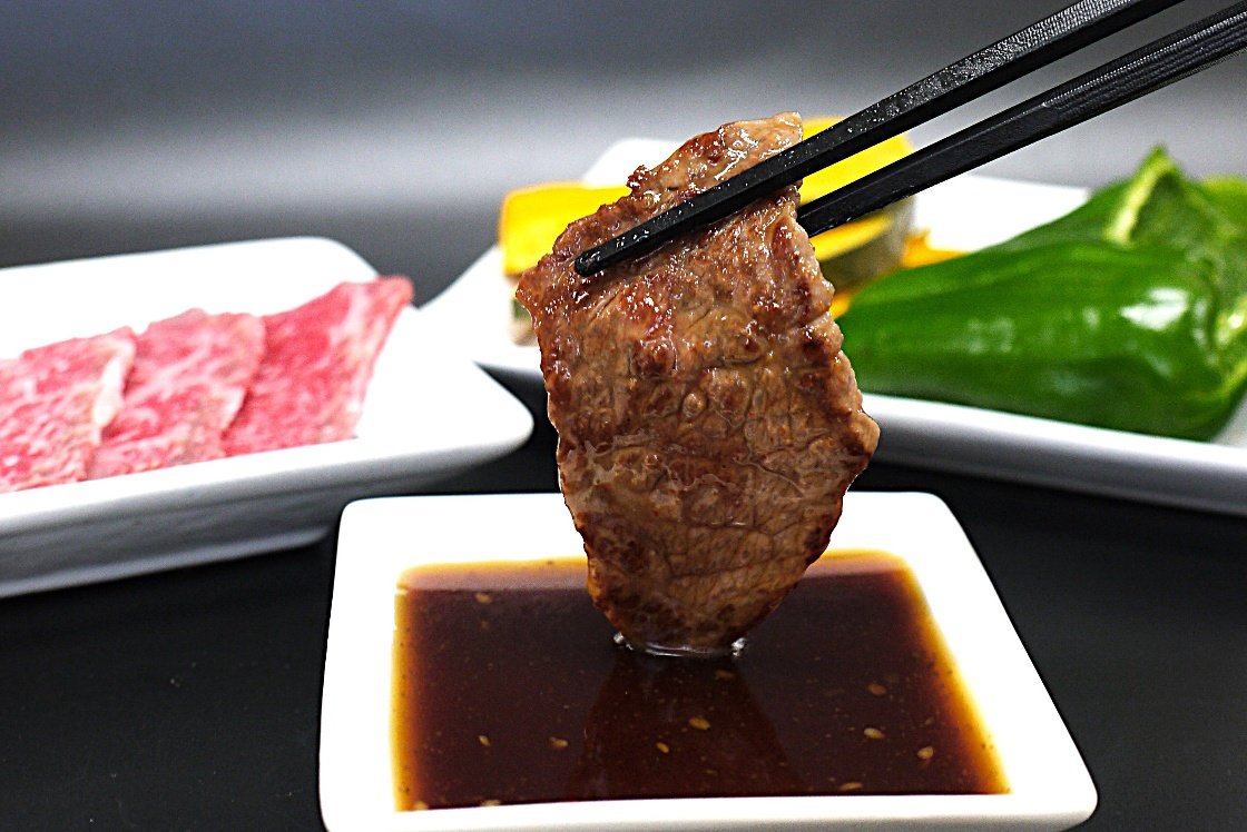 焼肉のたれを使った盛り付け例