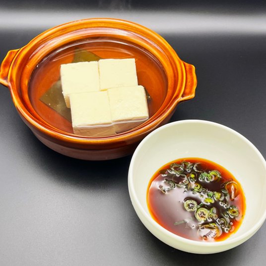 ぽん酢を使った盛り付け例